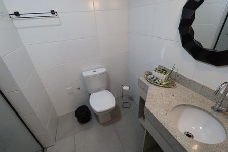 Banheiro da Suíte de kitnet/studio para alugar com 1 quarto, 38m² em Jardim Botânico, Ribeirão Preto