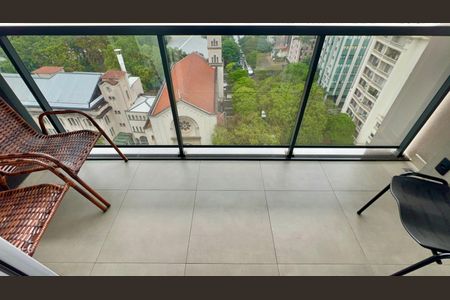 Varanda de kitnet/studio para alugar com 1 quarto, 22m² em Jardim Paulista, São Paulo