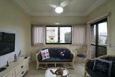 Sala de apartamento para alugar com 3 quartos, 150m² em Balneario Cidade Atlantica, Guarujá