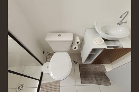 Studio para alugar com 25m², 1 quarto e sem vaga Studio para alugar com 25m², 1 quarto e sem vagaBanheiro Social