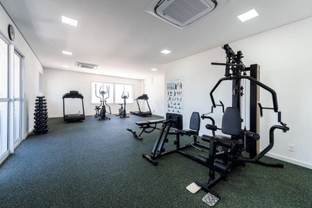 Apartamento para alugar com 53m², 1 quarto e 1 vaga Apartamento para alugar com 53m², 1 quarto e 1 vagaÁrea comum - Academia