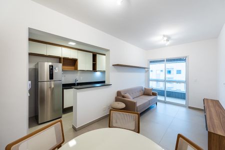 Sala de apartamento para alugar com 1 quarto, 53m² em Boqueirão, Santos