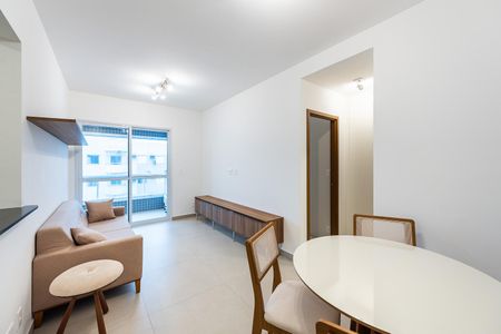 Sala de apartamento para alugar com 1 quarto, 53m² em Boqueirão, Santos