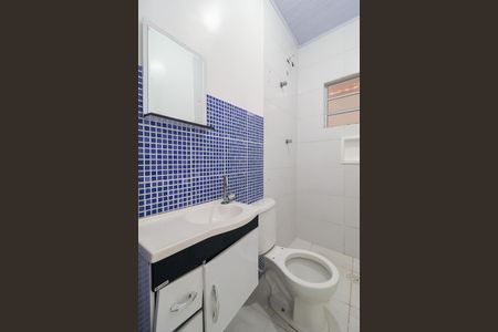 Banheiro Social de kitnet/studio para alugar com 1 quarto, 40m² em Parque Monte Alegre, Taboão da Serra