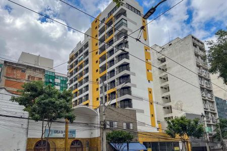 Studio para alugar com 26m², 1 quarto e sem vaga Studio para alugar com 26m², 1 quarto e sem vagaFachada