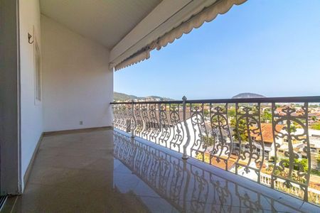Varanda da Sala de casa de condomínio à venda com 3 quartos, 241m² em Anil, Rio de Janeiro