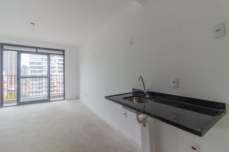 Cozinha de kitnet/studio à venda com 1 quarto, 24m² em Pinheiros, São Paulo