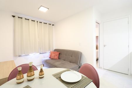 Sala/Cozinha/Área de serviço de apartamento para alugar com 1 quarto, 25m² em Barra Funda, São Paulo