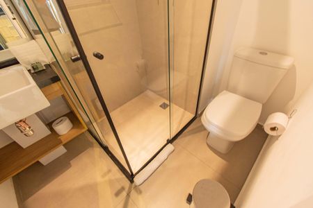 Banheiro de kitnet/studio à venda com 1 quarto, 25m² em Paraíso, São Paulo