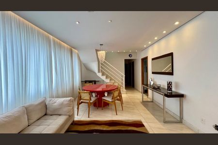 Sala de apartamento à venda com 3 quartos, 200m² em Lourdes, Belo Horizonte