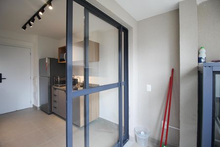 Varanda do Studio de kitnet/studio para alugar com 1 quarto, 29m² em Vila Olímpia, São Paulo