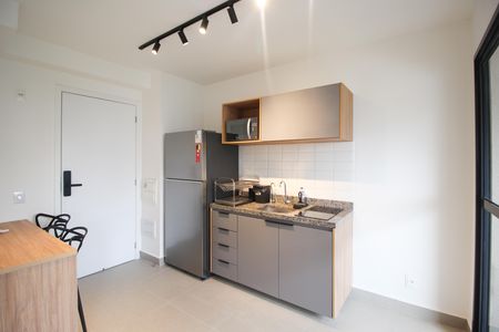 Cozinha de kitnet/studio para alugar com 1 quarto, 29m² em Vila Olímpia, São Paulo