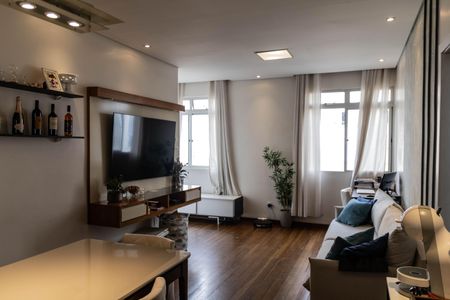 Sala de apartamento à venda com 3 quartos, 142m² em Estoril, Belo Horizonte