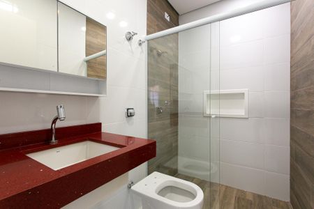 Banheiro de kitnet/studio para alugar com 1 quarto, 33m² em Vila Esperança, São Paulo