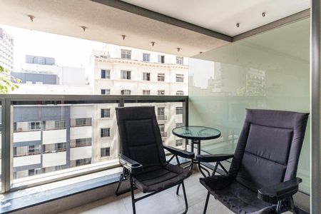Varanda do Studio de kitnet/studio à venda com 1 quarto, 28m² em Santa Ifigênia, São Paulo