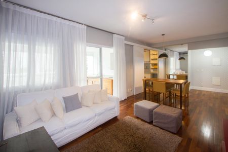 Sala de apartamento para alugar com 1 quarto, 90m² em Cidade Monções, São Paulo