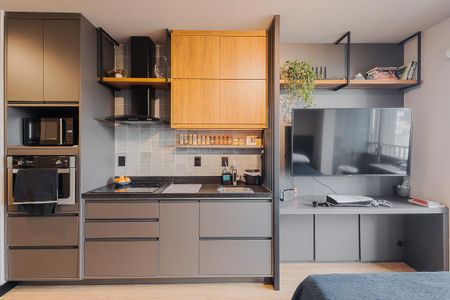 Studio à venda com 29m², 1 quarto e sem vagaCozinha