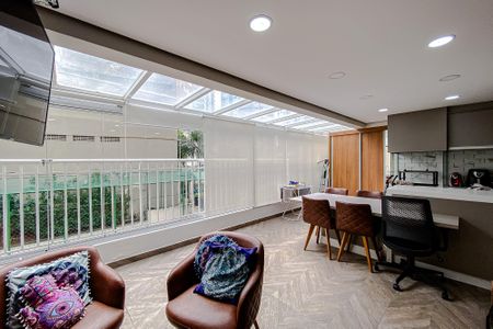 Varanda da Sala de apartamento à venda com 3 quartos, 113m² em Vila Regente Feijó, São Paulo