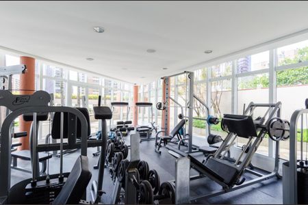 Apartamento para alugar com 130m², 1 quarto e 2 vagasÁrea comum - Academia