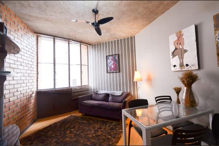 Sala de apartamento para alugar com 1 quarto, 50m² em Funcionários, Belo Horizonte