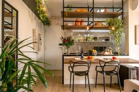 Sala de apartamento à venda com 1 quarto, 45m² em Vila Nova Conceição, São Paulo