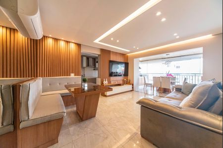 Sala de apartamento à venda com 3 quartos, 103m² em Vila Assunção, Santo André