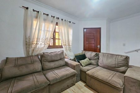 Sala de casa de condomínio para alugar com 2 quartos, 67m² em Jardim Praiano, Guarujá