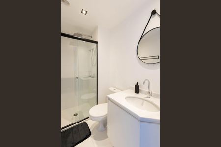 Banheiro de kitnet/studio à venda com 1 quarto, 29m² em República, São Paulo