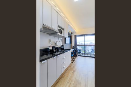 Studio à venda com 28m², 1 quarto e sem vagaCozinha e Área de Serviço