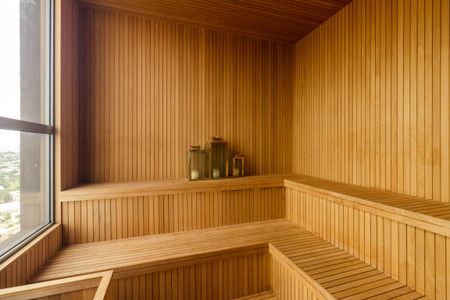 Studio para alugar com 31m², 1 quarto e sem vaga Studio para alugar com 31m², 1 quarto e sem vagaÁrea comum - Sauna