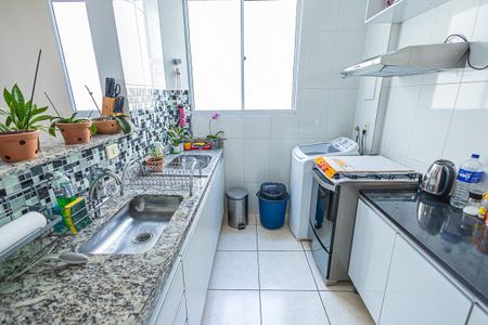 cozinha de apartamento à venda com 2 quartos, 45m² em Bandeirantes (pampulha), Belo Horizonte