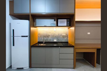 Cozinha de kitnet/studio para alugar com 1 quarto, 28m² em Paraíso, São Paulo