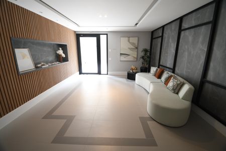 Studio à venda com 46m², 1 quarto e 1 vagaHall social