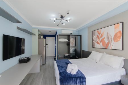Studio para alugar com 34m², 1 quarto e sem vagaSala/Quarto