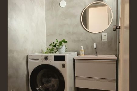 Banheiro de apartamento à venda com 1 quarto, 35m² em Santa Teresa, Rio de Janeiro