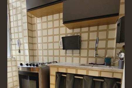 Cozinha de apartamento à venda com 1 quarto, 35m² em Santa Teresa, Rio de Janeiro