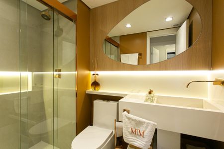 Apartamento à venda com 88m², 2 quartos e 1 vagaBanheiro Social