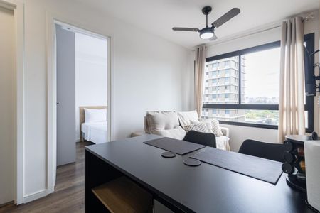 Sala de Jantar de apartamento à venda com 2 quartos, 33m² em Indianópolis, São Paulo