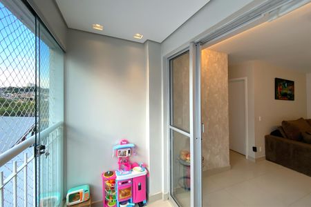 Varanda da Sala de apartamento à venda com 3 quartos, 69m² em Pompéia, Belo Horizonte