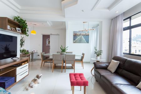 sala de apartamento à venda com 3 quartos, 120m² em Buritis, Belo Horizonte
