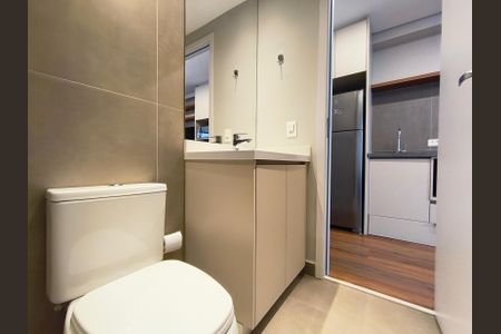 Studio à venda com 26m², 1 quarto e sem vaga Studio à venda com 26m², 1 quarto e sem vagaBanheiro