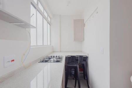 Cozinha de kitnet/studio para alugar com 1 quarto, 26m² em Jardim Paulista, São Paulo