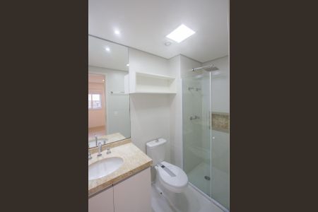 Banheiro Social de apartamento à venda com 1 quarto, 42m² em Campo Belo, São Paulo