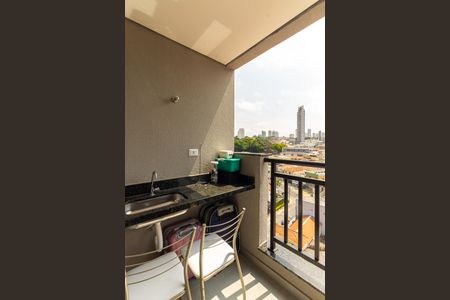 Varanda da Sala de apartamento à venda com 1 quarto, 30m² em  Vila Antonina, São Paulo