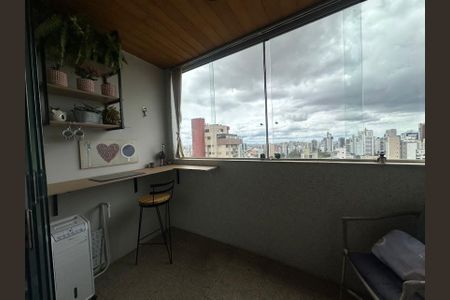 Varanda Sala de apartamento à venda com 3 quartos, 100m² em Gutierrez, Belo Horizonte