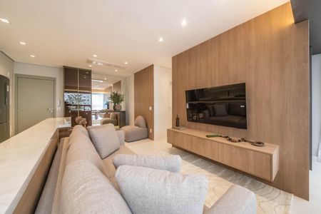 Sala de apartamento à venda com 2 quartos, 81m² em Brooklin, São Paulo