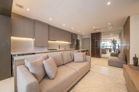 Sala de apartamento à venda com 2 quartos, 81m² em Brooklin, São Paulo