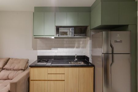 Sala/Cozinha de apartamento para alugar com 1 quarto, 26m² em Vila Olímpia, São Paulo