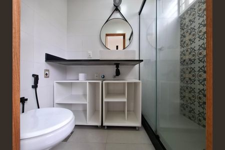 Banheiro Social de apartamento para alugar com 1 quarto, 24m² em Laranjeiras, Rio de Janeiro