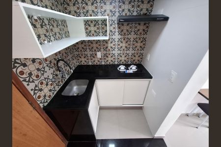 Cozinha de apartamento para alugar com 1 quarto, 24m² em Laranjeiras, Rio de Janeiro